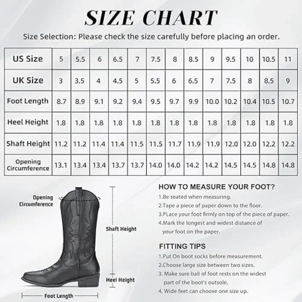 Women's Red Western Boots Cowgirl Boots Pull On Pointy Toe Mid Calf Boots